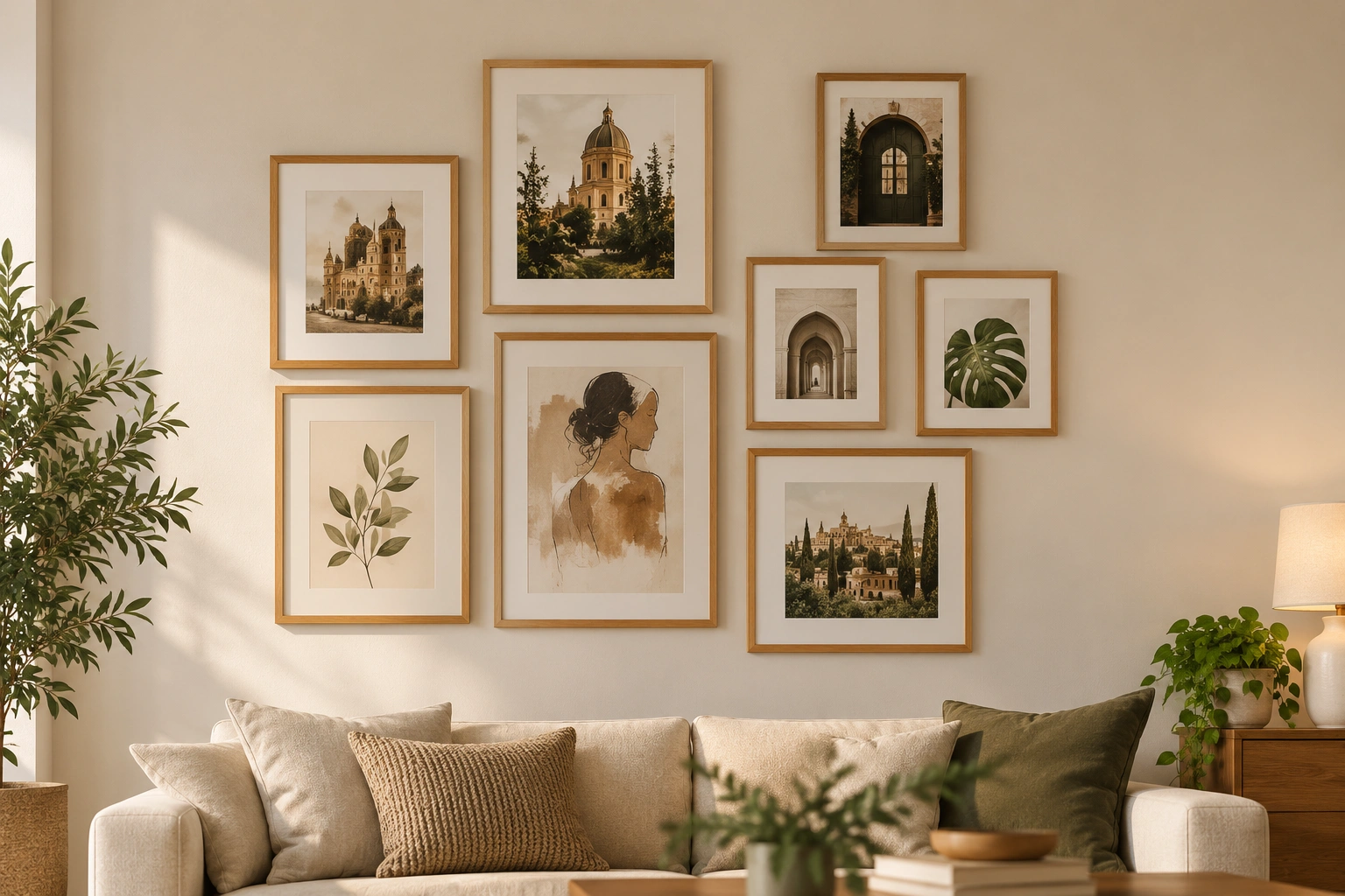 AI Mode conversation: give me alt text for this imageYou sent: 1 image and said: give me alt text for this imagegive me alt text for this imageHere is the alt text for the image:A beautifully styled set of wooden floating shelves mounted on a neutral beige wall, decorated with a clean and modern aesthetic. The top shelf holds a small potted plant, a stack of white ceramic boxes topped with a white hand statue making a peace sign, a larger lush green plant in a beige pot, and a brown glass reed diffuser. The bottom shelf features a vibrant green plant in a ribbed white ceramic pot, two matching white storage jars with wooden lids, a white marble utensil holder, and a small stack of wooden coasters. To the left, a tall snake plant stands on the floor, and a smaller trailing plant sits on a lower split shelf to the right, illuminated by a warm, soft glow.If you'd like, I can adjust this text based on your specific needs. Let me know:Is this for an e-commerce store where specific product details matter?Is it for a blog post focusing on home decor, plant care, or minimalism?Do you need a much shorter version for a specific platform's character limits?You sent: 1 image and said: give me alt text for this imagegive me alt text for this imageA handyman wearing a dark green polo shirt and a matching baseball cap uses a cordless drill to screw a black bracket into a light grey wall. The handyman is seen from the side, wearing grey protective work gloves while holding the drill with both hands. The back of his polo shirt clearly features an orange and white logo that reads "handynest".If you want to tailor this further, let me know:Do you need to emphasize the brand name for promotional use?Do you need a shorter version to fit strict platform character limits?You sent: 1 image and said: give me alt text for this imagegive me alt text for this imageA handyman wearing a dark green polo shirt holds a yellow measuring tape flat against a plain white wall. The handyman is viewed from behind and slightly to the side, showcasing the orange and white logo on his shirt that reads "HandyNest". He wears a black fitness tracker on his wrist as he carefully stretches the tape measure to take dimensions.To make sure this fits your project perfectly, let me know:Should we prioritize the brand name for specific advertising goals?Do you need a condensed version to meet standard accessibility character counts?You sent: 1 image and said: give me alt text for this imagegive me alt text for this imageA beautifully organized set of wooden shelves decorated with green potted plants and minimalist decor against a beige wall.The top shelf holds a small potted plant, a stack of white ceramic boxes topped with a white hand statue making a peace sign, a larger lush green plant in a light brown pot, and an amber glass reed diffuser. The bottom shelf features a vibrant green plant in a ribbed white ceramic pot, two matching white storage jars with wooden lids, a white marble cup, and a small stack of wooden coasters. A tall snake plant sits in a pot on the floor to the left, and a small trailing plant rests on a lower split shelf to the right under a warm light glow.If you want to tailor this further, let me know:Is this intended for a home decor blog?Do you need a shorter, concise version for social media platform limits?You sent: 1 image and said: give me alt text for this imagegive me alt text for this imageA handyman in a dark green polo shirt stretches a yellow measuring tape across a plain white wall. The handyman is shown from a side-rear angle, clearly displaying the orange and white "handynest" logo on the back of his shirt. He holds the measuring tape steady with both hands, wearing a black fitness band on his left wrist, while a blurred green potted plant rests on a wooden cabinet in the background.To make sure this fits your project perfectly, let me know:Should we emphasize specific brand keywords for SEO or marketing?Do you need a shorter version to stay under standard screen-reader character counts?You sent: 1 image and said: give me alt text for this imagegive me alt text for this imageA handyman in a dark green polo shirt stands in a kitchen adjusting a spice rack next to a stove. Viewed from behind and slightly to the side, the white and orange "handynest" logo is clearly visible on the back of his shirt. He wears a black tool belt around his waist and holds a screwdriver in his right hand while working beneath open wooden upper cabinets. A potted green plant sits on the kitchen counter to the far right.To help me tailor this text further, let me know:Do you need an SEO-optimized version with specific keywords?Would you prefer a shorter, concise summary to meet strict character limits?You sent: 1 image and said: give me alt text for this imagegive me alt text for this imageA large round mirror with a thin wooden frame hangs above a fluted wooden credenza in a brightly lit, modern living room.The mirror reflects a bright window, light beige curtains, and a framed botanical art piece hanging on the opposite wall. On the credenza beneath the mirror sits a long black soundbar, flanked on the left by a tall green plant in a beige stone vase, a dark reed diffuser, and a small dark bowl resting on a book. To the right of the soundbar sits a small green potted plant and a metallic gold table lamp with a white fabric shade that casts a warm, soft glow.If you would like to refine this further, please let me know:Do you need a short, character-limited snippet for standard screen-reader compliance?Is this for an e-commerce store where details about the soundbar, mirror, or furniture need to be highlighted?You sent: 1 imageA beautifully arranged gallery wall featuring seven framed art pieces in light wood frames hangs above a beige sofa.